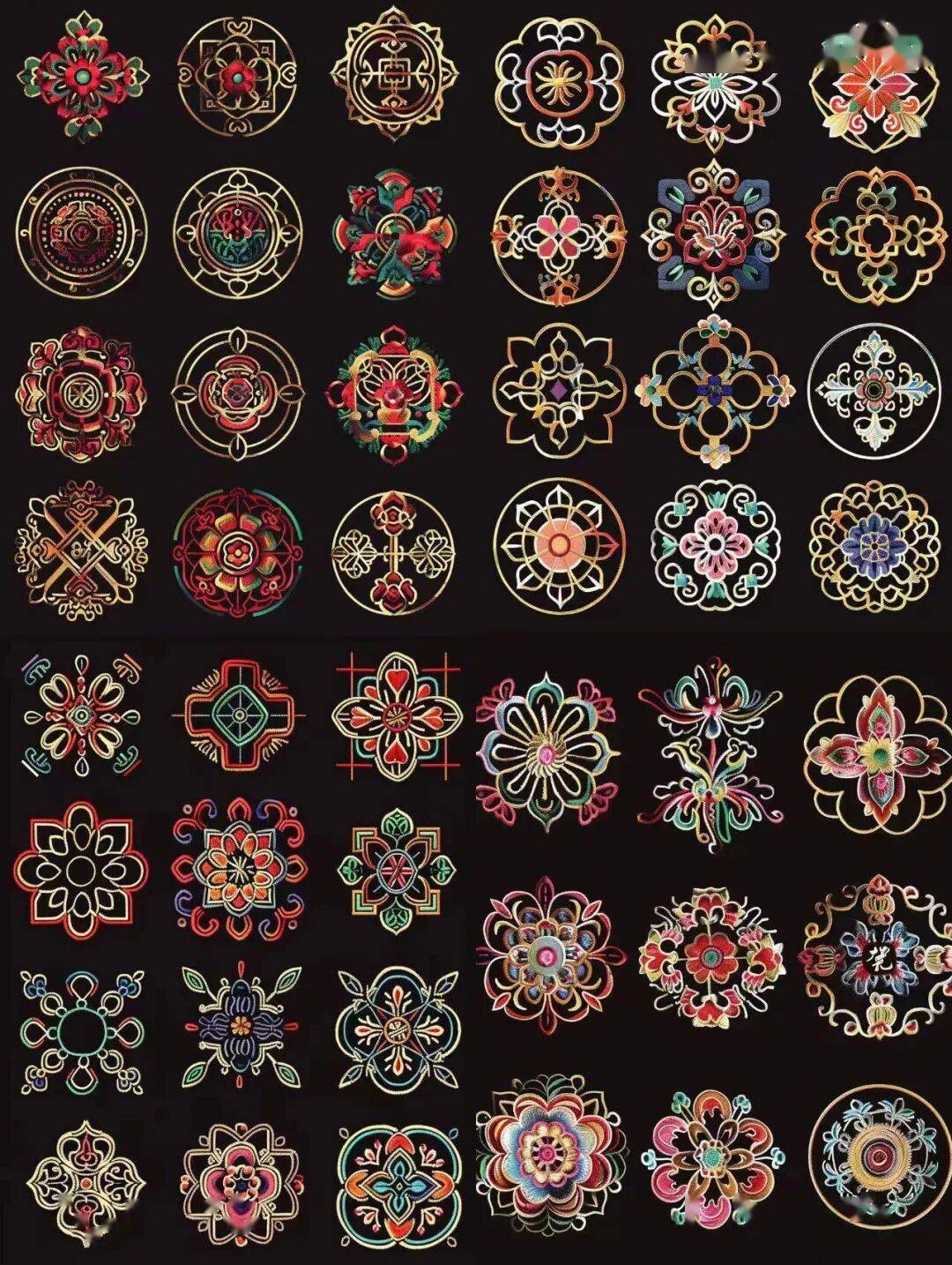 國風古韻-刺繡紋飾紋樣圖案設計分享!