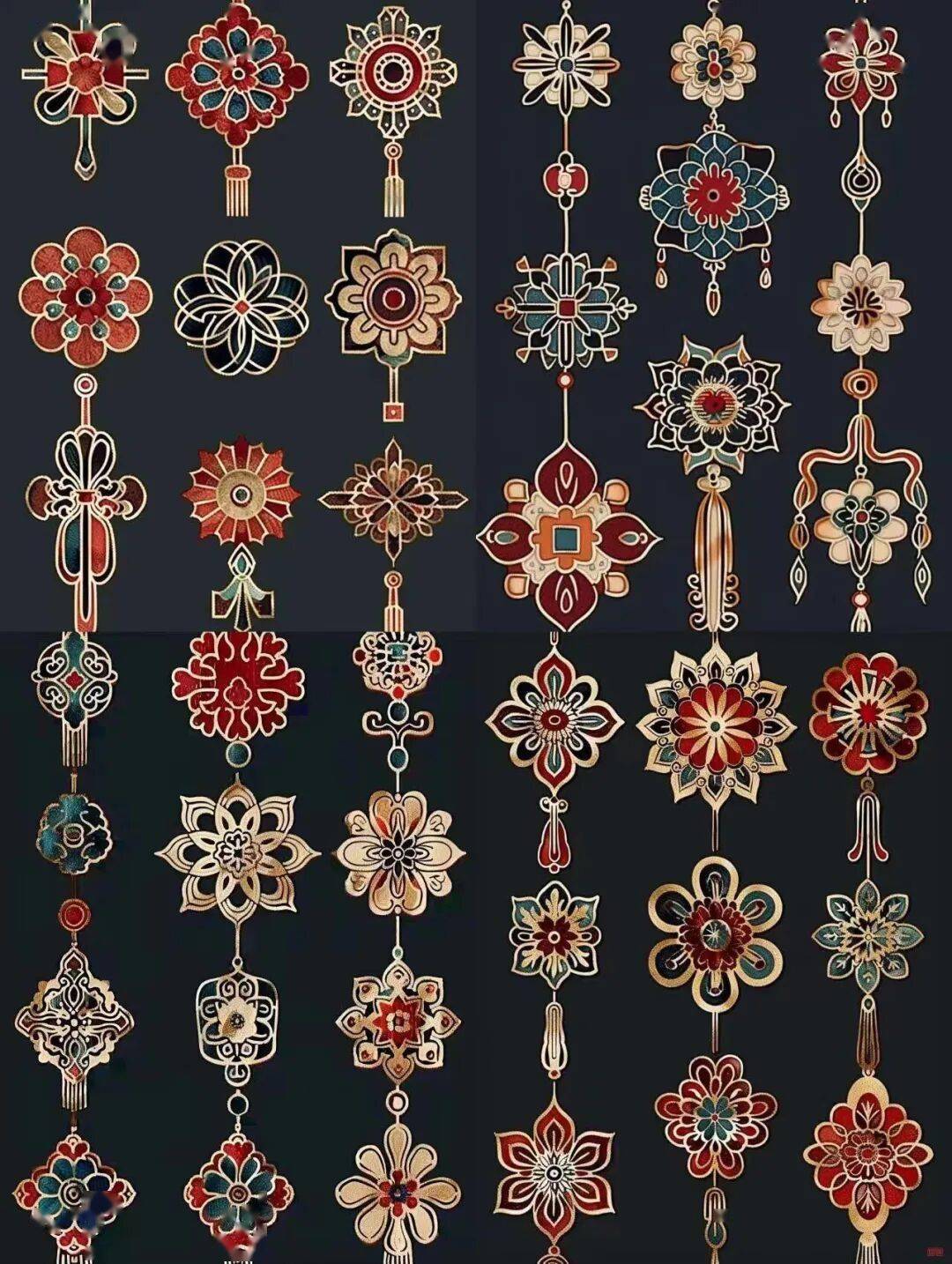 國風古韻-刺繡紋飾紋樣圖案設計分享!