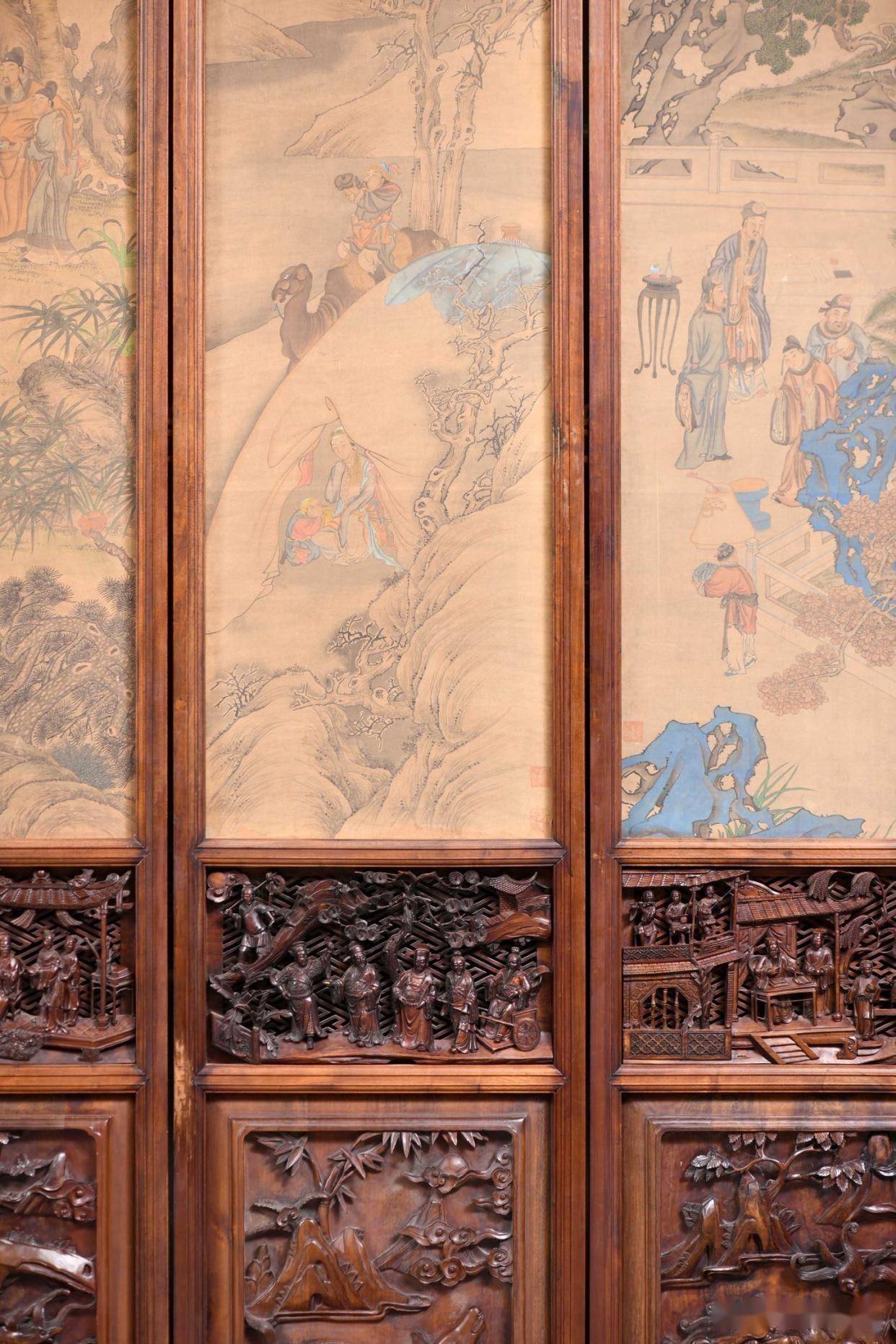 重器收藏，民國金絲楠木老圍屏，藏盡東方雅韻