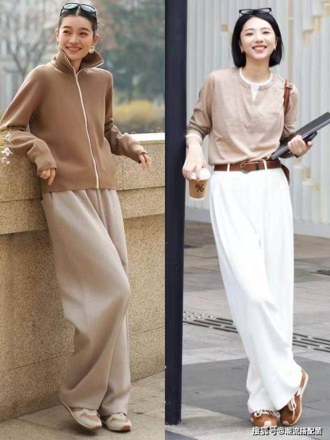 原創今春的“針織衫+闊腿褲”，太美太氣質了！尤其適合中年女性借鑑