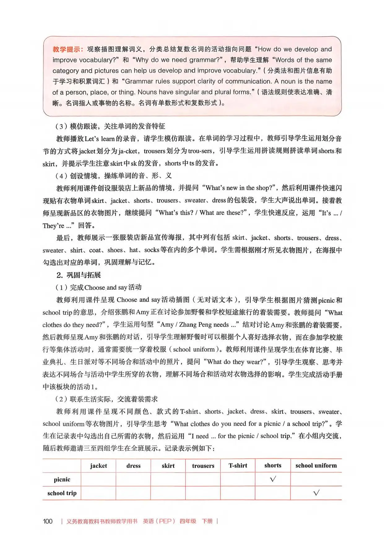 2026春人教pep版小學英語四年級下冊教師教學用書，PDF電子版，可下載