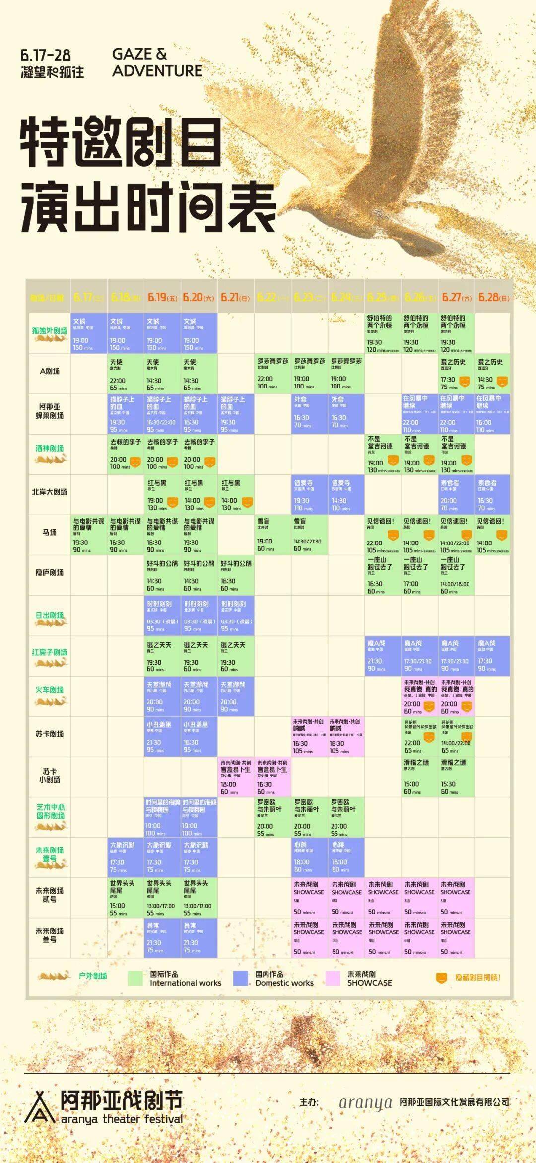 從影帝影后到搖滾傳奇，今年阿那亞戲劇節好“星”啊
