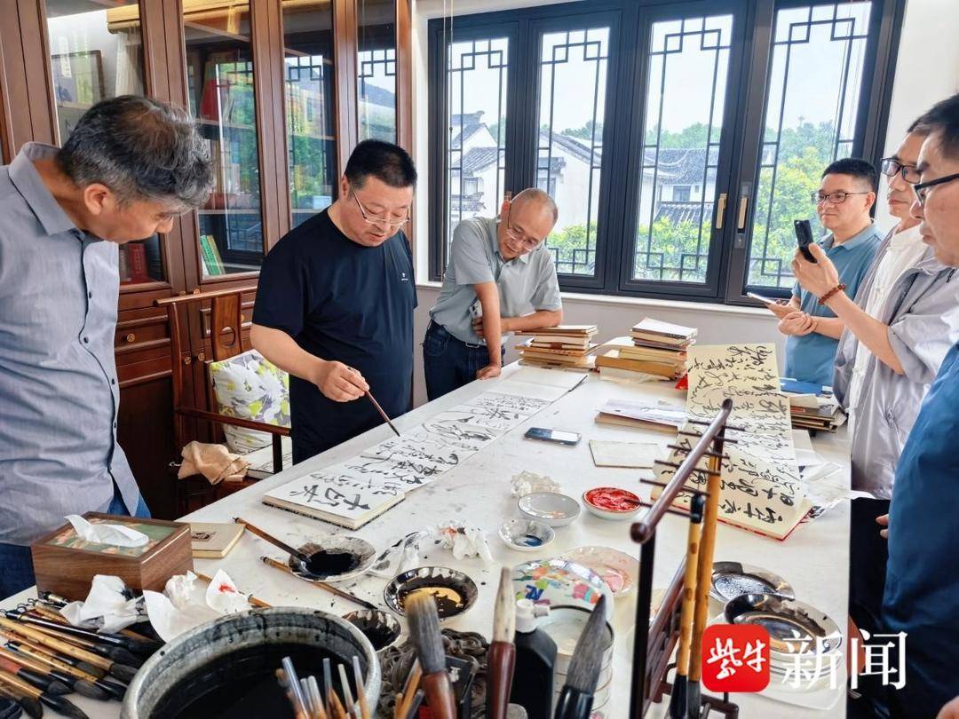 書法名家筆墨集結蘇州金庭鎮，“湖畔寄韻·金庭硯香”書法展開幕